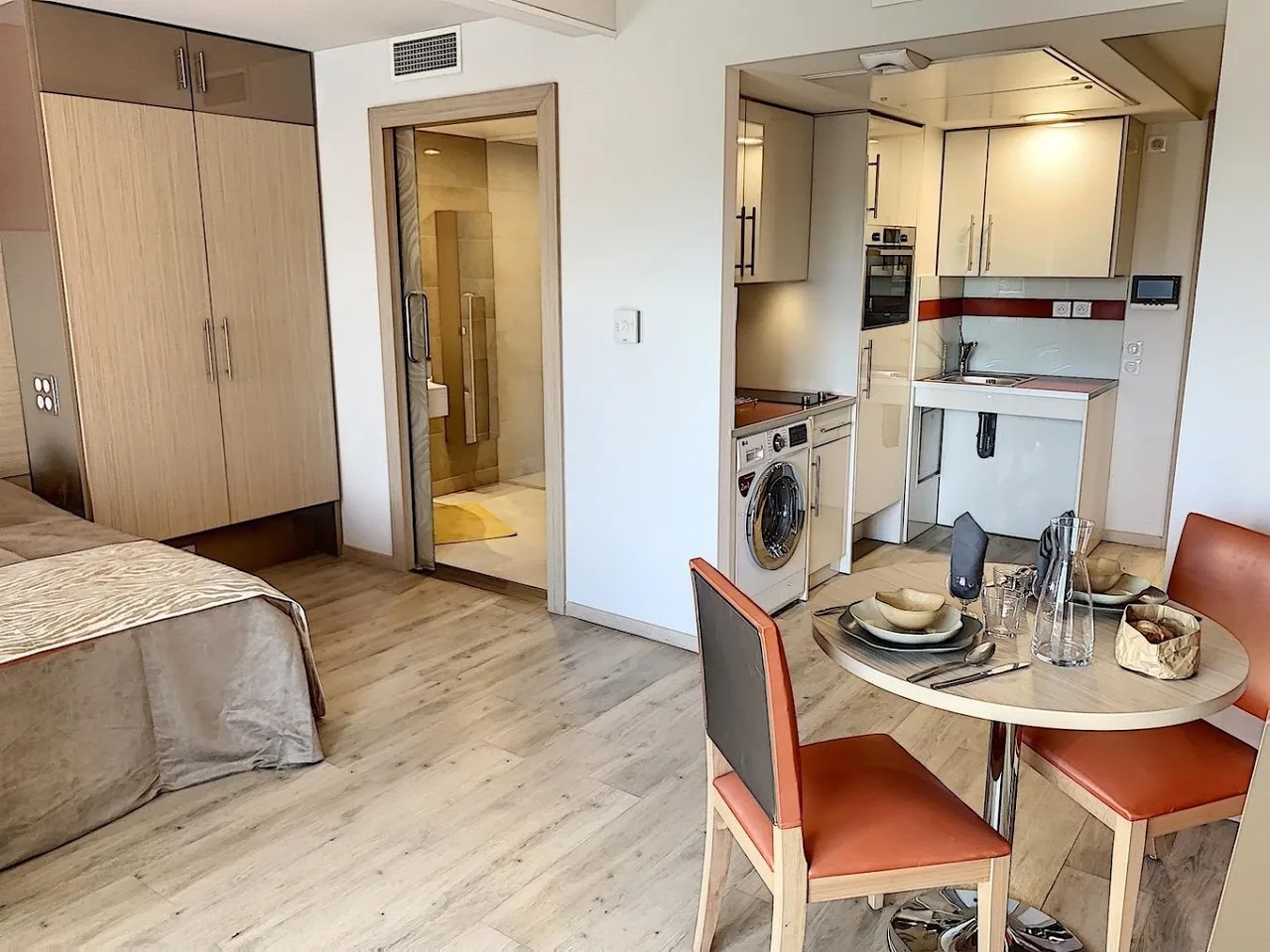 Appartement 1 chambre (lit double + lit simple) — appart'hôtel Le Cannet